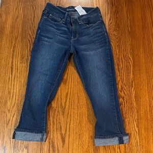 Signature by Levi Strauss Women's Dark Blue Capri Jeans